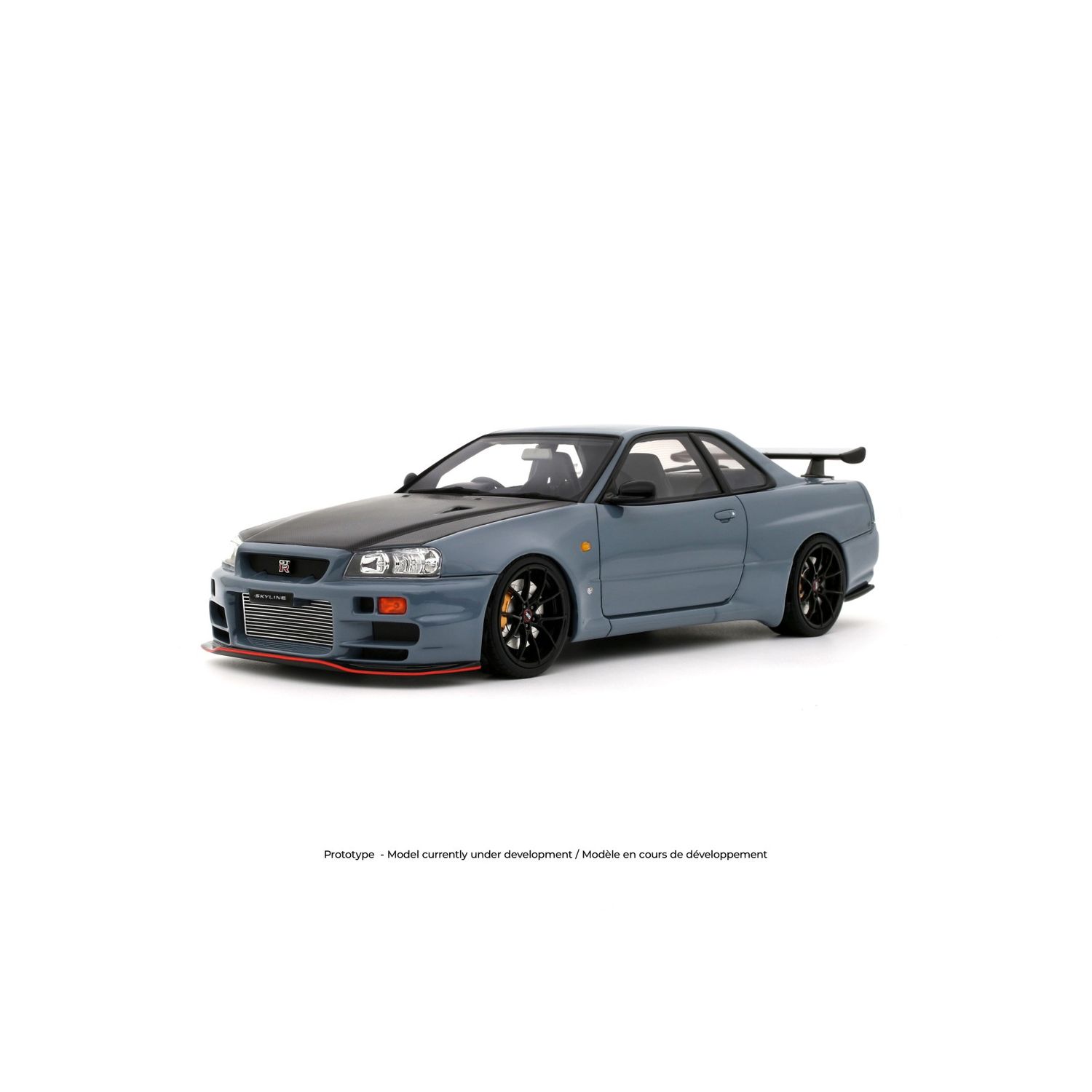 1:18 Otto Mobile - 2025 Nissan Skyline GT-R (BNR34) Coupe Body Kit Grey