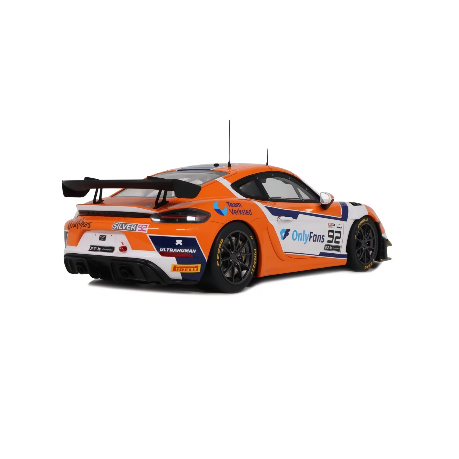 1:18 Otto Mobile - Porsche 718 Cayman GT4 RS #92 Sportclub European Series 2024 - E. Heyerdahl - N. Maloy