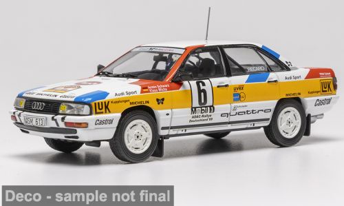 1:43 Ixo - Audi 200 Quattro #6 Rallye Deutschland 1988 - A. Schwarz / K. Wicha