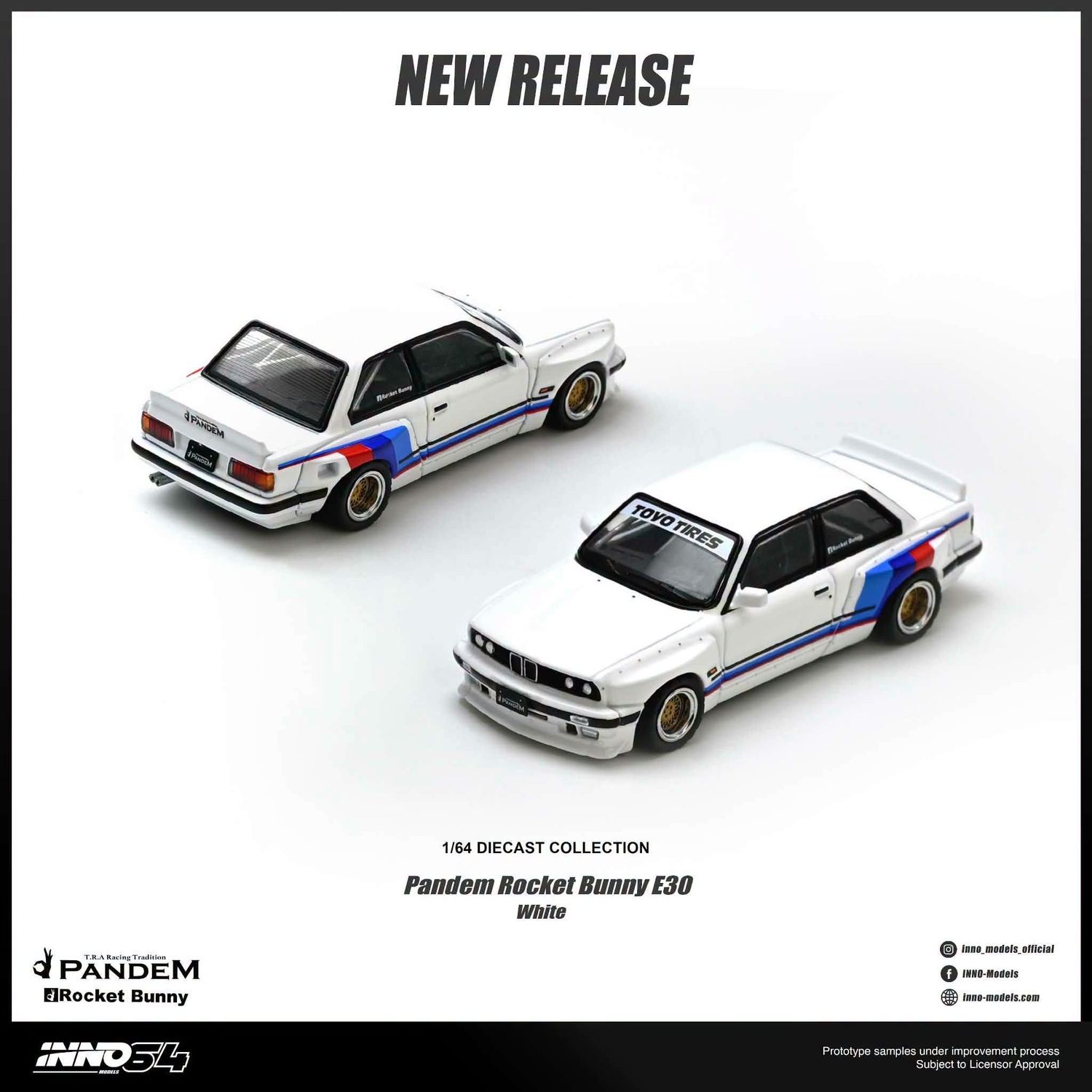 1:64 Inno64 - Pandem Rocket Bunny E30, white