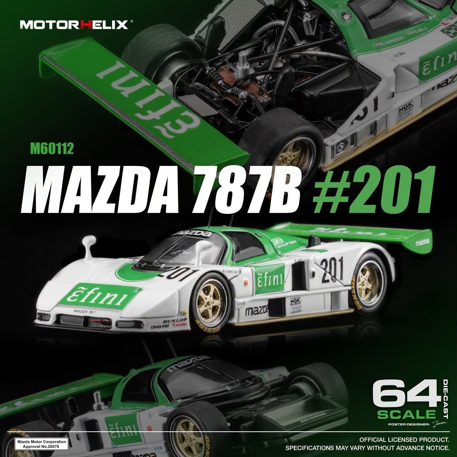 1:64 Motorhelix - Mazda 787B, green/white