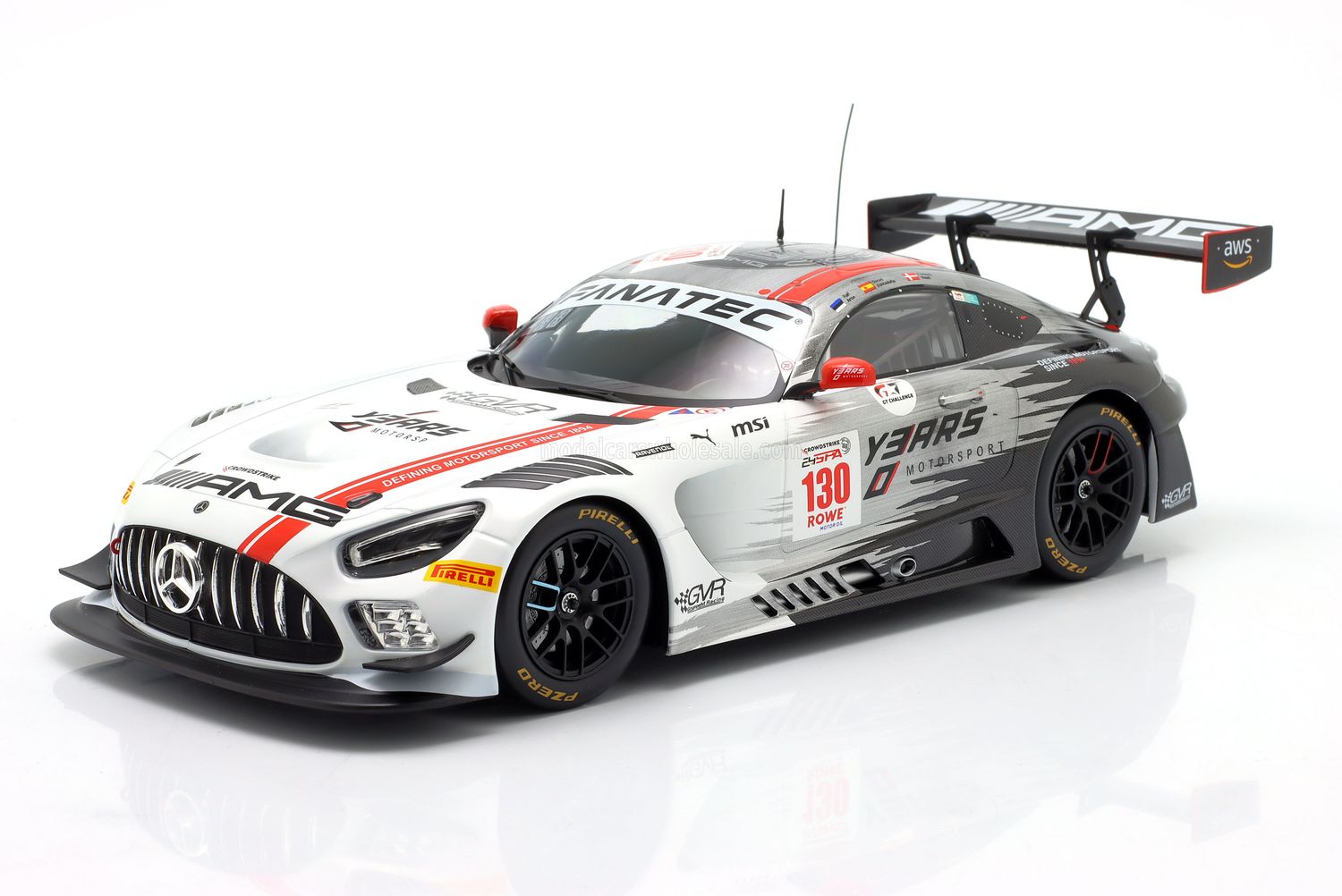 1:18 Ixo - Mercedes-Benz AMG GT3 Evo 6.2L V8 Team GruppeM Racing #130 24h Spa 2024 - F. Vesti / D. Juncadella / R. Aron 1:18 Ixo - Mercedes-Benz AMG GT3 Evo 6.2L V8 Team GruppeM Racing #130 24h Spa 2024 - F. Vesti / D. Juncadella / R. Aron