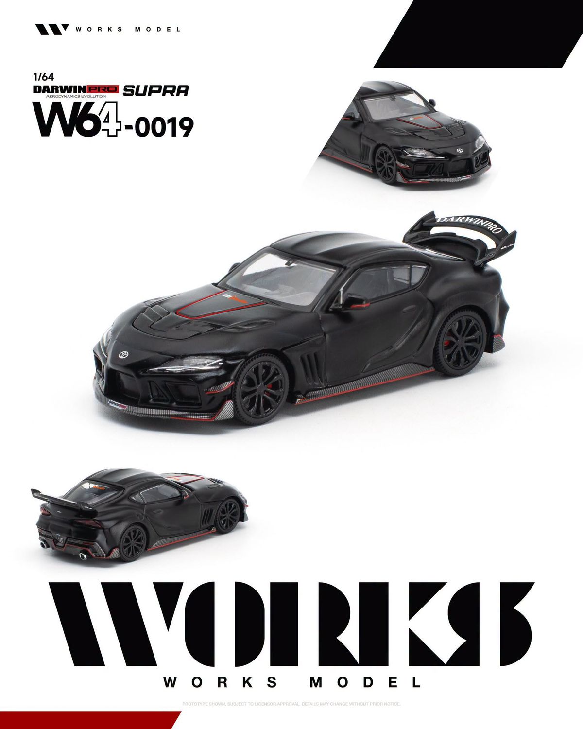 1:64 Works Model - Darwin Pro Supra, black