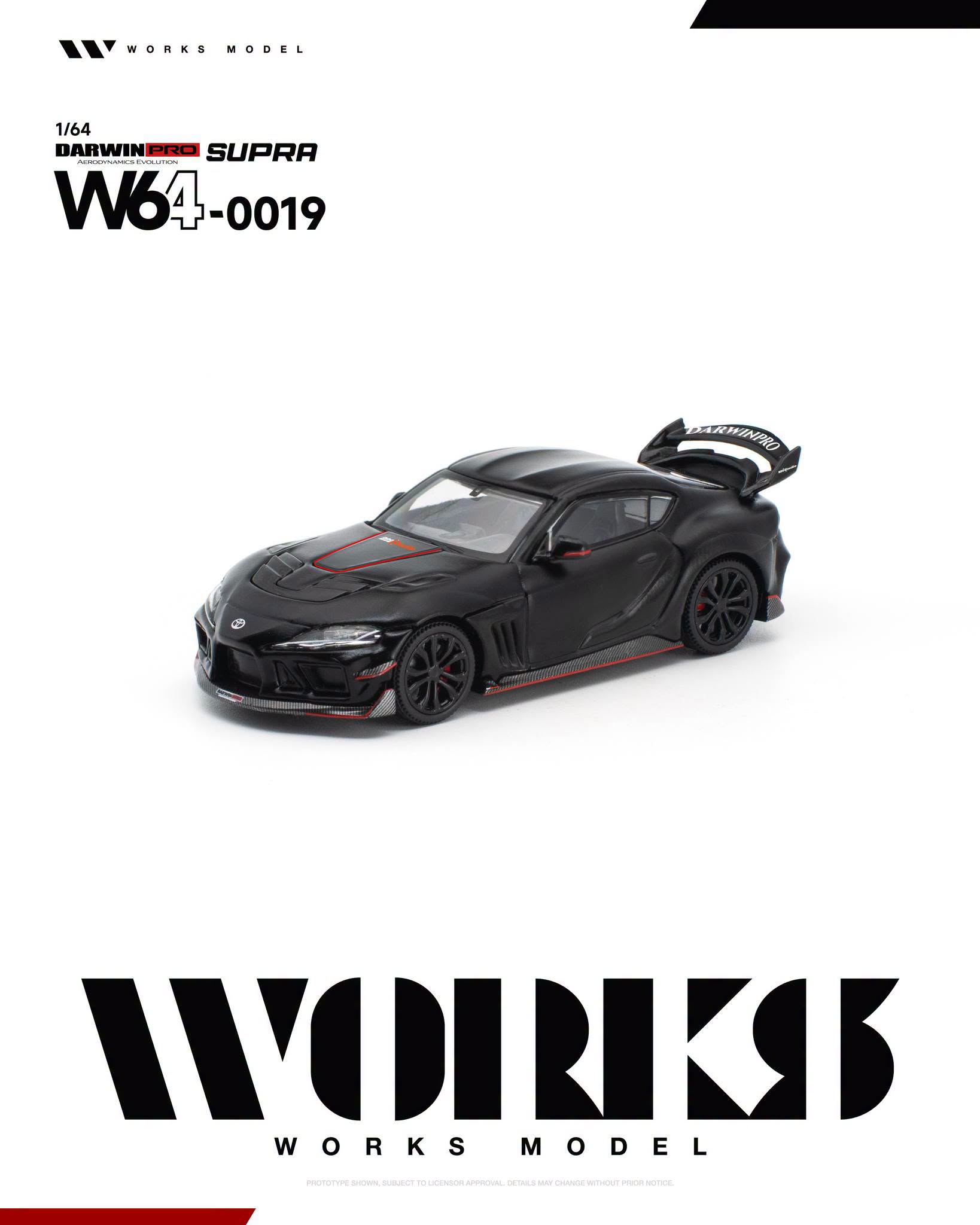 1:64 Works Model - Darwin Pro Supra, black