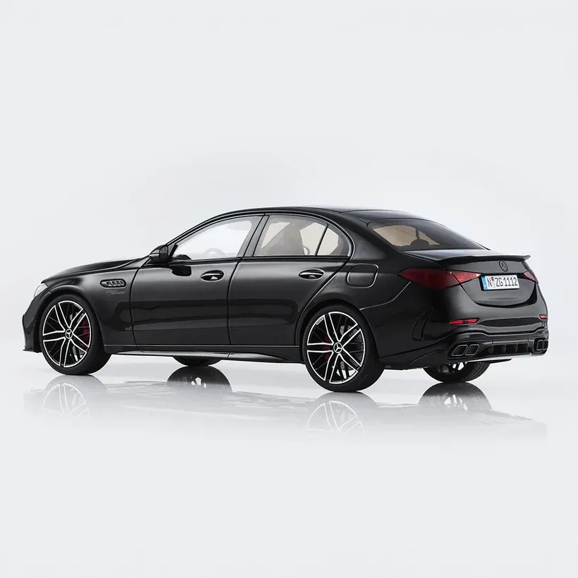 1:18 NZG - 2025 Mercedes-Benz S-Class S63 AMG E Performance Black Metallic