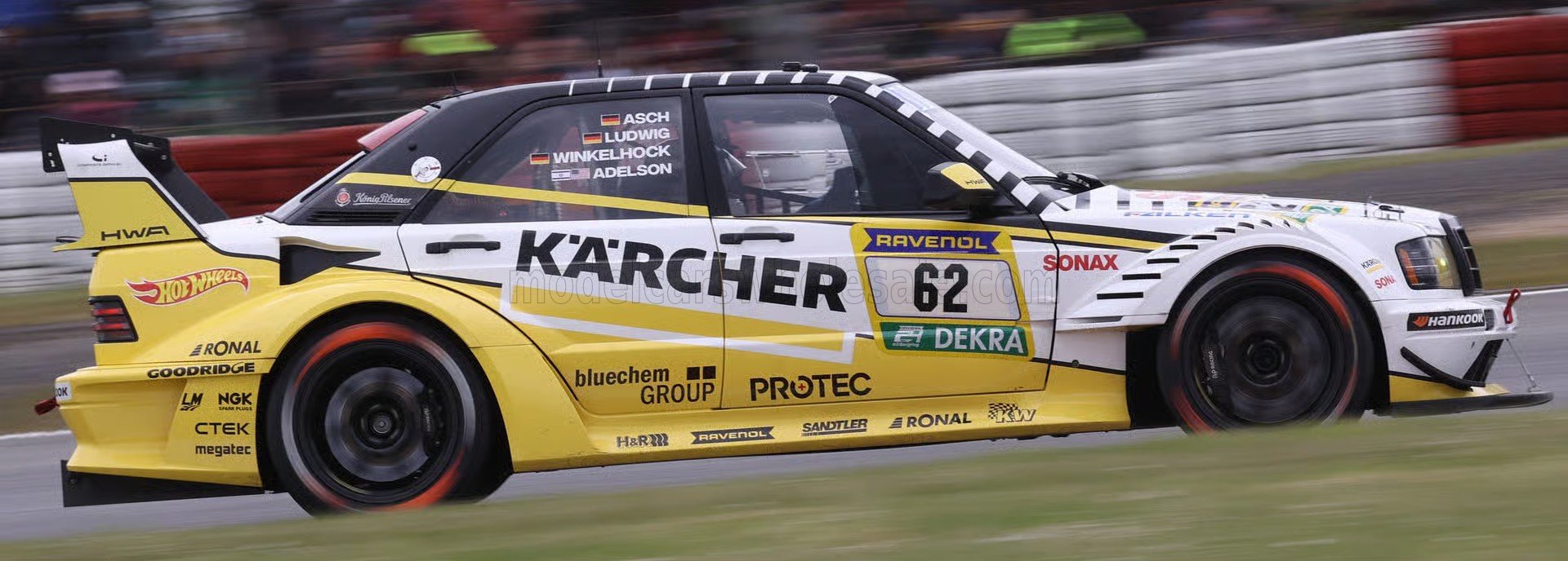 1:18 Spark - Mercedes-Benz 190E Evo R Team HWA Engineering Speed #62 24h Nürburgring 2026 - A. Adelson / S. Asch / L. Ludwig / M. Winkelhock