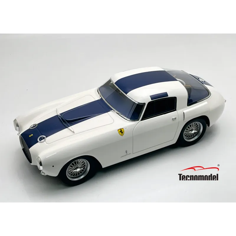 1:18 Tecnomodel - 1953 Ferrari 250 MM Press White/Blue 1:18 Tecnomodel - 1953 Ferrari 250 MM Press White/Blue
