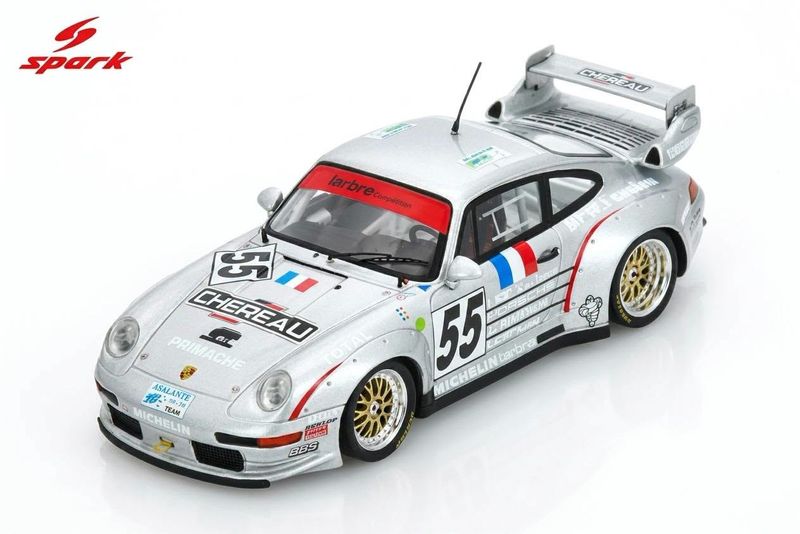 1:43 Spark - Porsche 911 GT2 Evo Le Mans 1995 #55 - Yver / Leconte / Chereau 1:43 Spark - Porsche 911 GT2 Evo Le Mans 1995 #55 - Yver / Leconte / Chereau