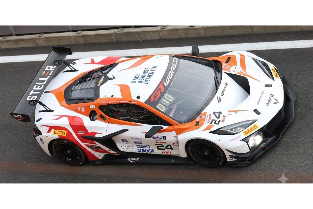 1:43 Spark - Chevrolet Corvette Z06 GT3.R Spa 24 Hours 2026 #24 - Doquin / Pedersen / Lind / Ried