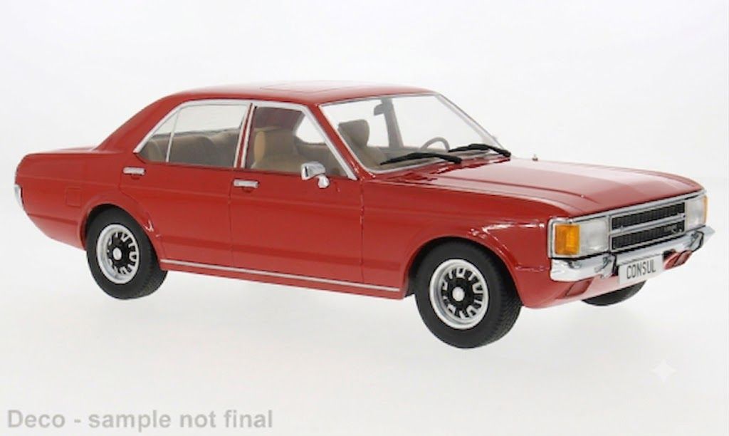 1:18 MCG - Ford Consul, rot, 1972 1:18 MCG - Ford Consul, rot, 1972