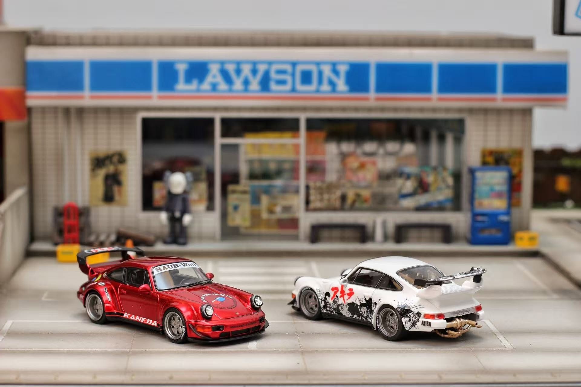 1:64 Street Weapon - Porsche 964 *Akira*, red