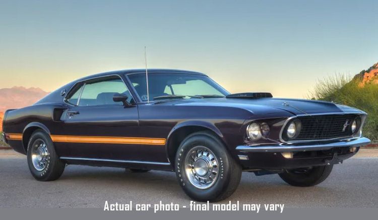 1:18 ACME - 1969 Ford Mustang Mach 1 428 Cobra Jet - Midnight Orchid