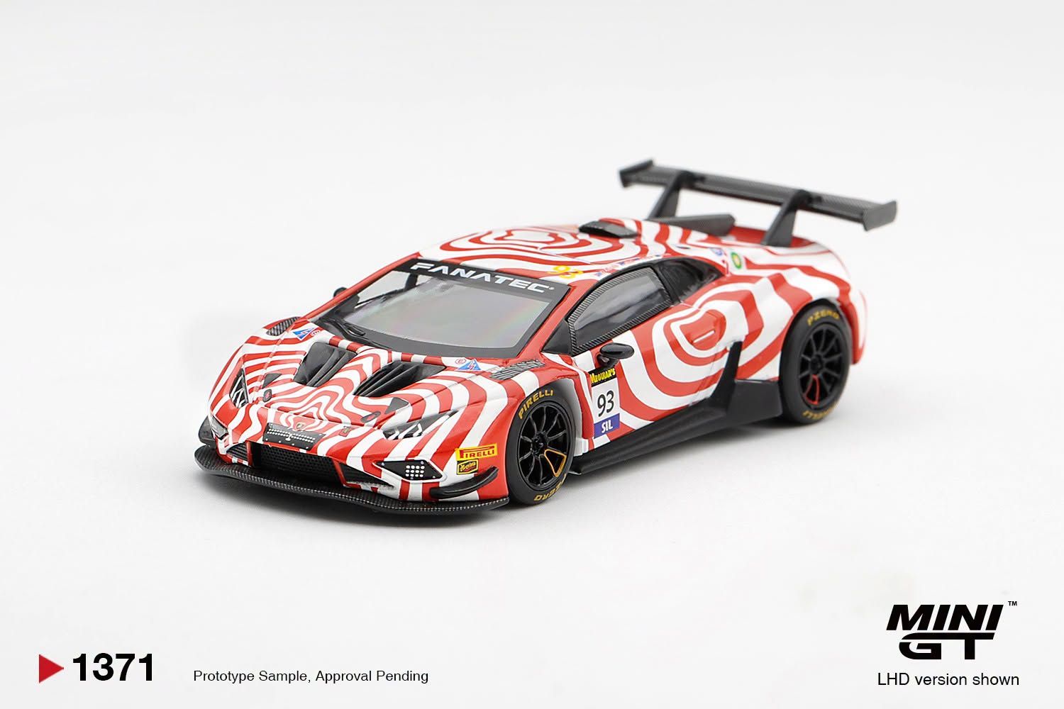 1:64 Mini GT - 2025 Lamborghini Huracan GT3 EVO2 #93 Wall Racing Bathurst 12 hrs