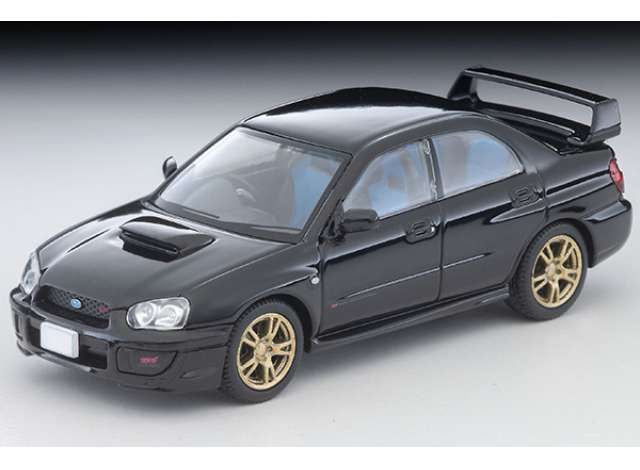 1:64 Tomica Limited Vintage - 2003 Subaru Impreza WRX STI, black 1:64 Tomica Limited Vintage - 2003 Subaru Impreza WRX STI, black
