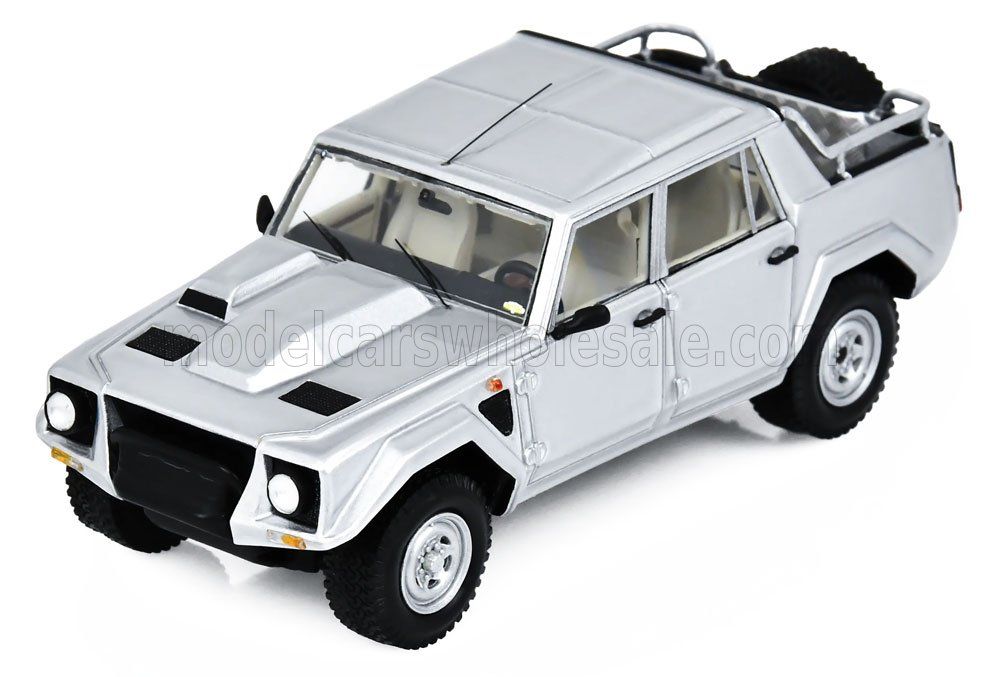1:43 Spark - 1986 Lamborghini LM002 Pick-Up 4-Door Silver