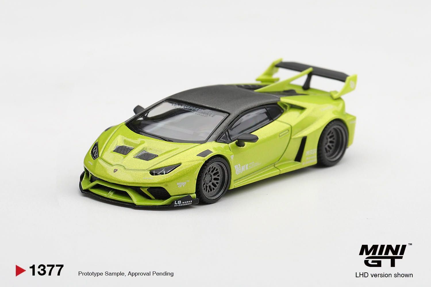 1:64 Mini GT - 2023 Lamborghini Huracan LB-Works, lime metallic