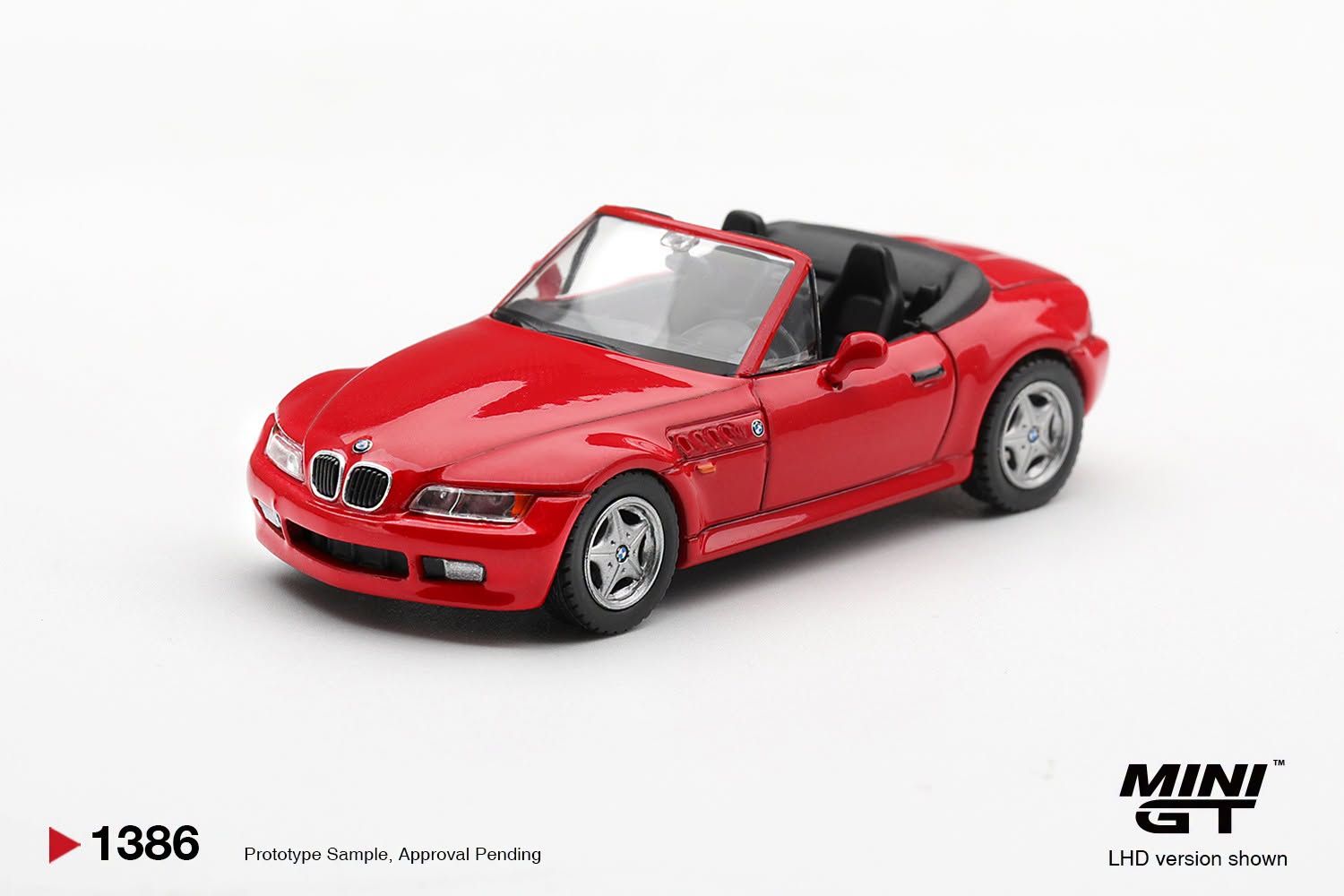 1:64 Mini GT - 1998 BMW Z3 2.8I, hellrot *Blister packaging*
