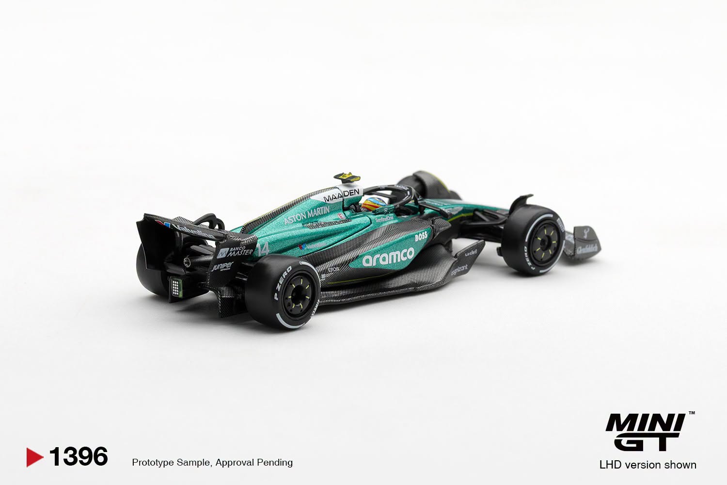 1:64 Mini GT - 2024 Aston Martin AMR24 #14 Fernando Alonso Las Vegas GP