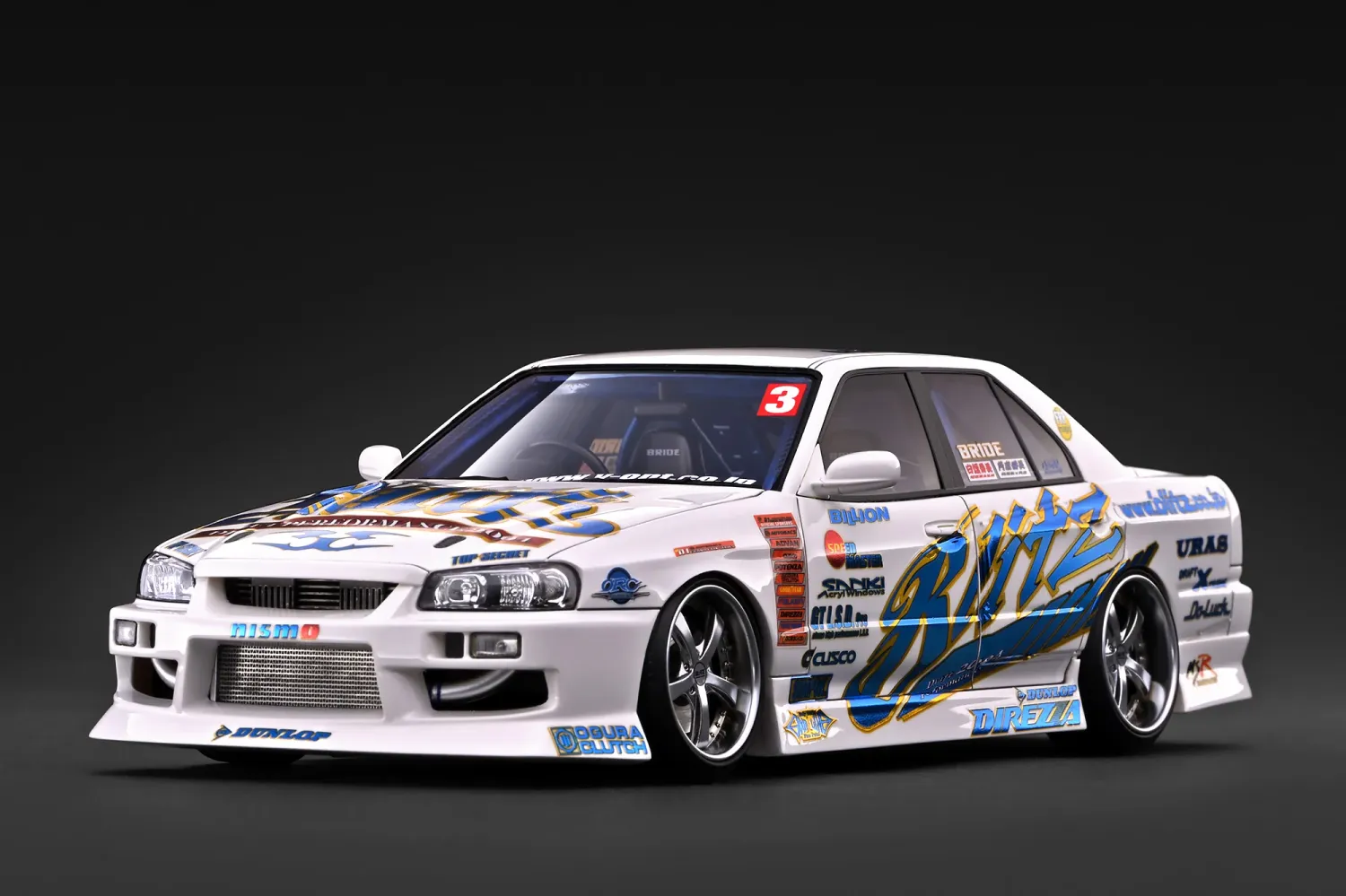 1:18 Ignition - 2004 URAS Skyline ER34 D1 Spec Replica