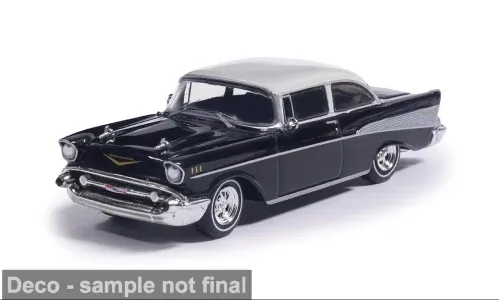 1:64 Ixo USA - 1957 Chevrolet Bel Air Black / White