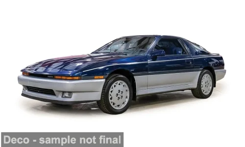 1:64 Ixo USA - 1987 Toyota Supra (A70) Dark Blue / Silver