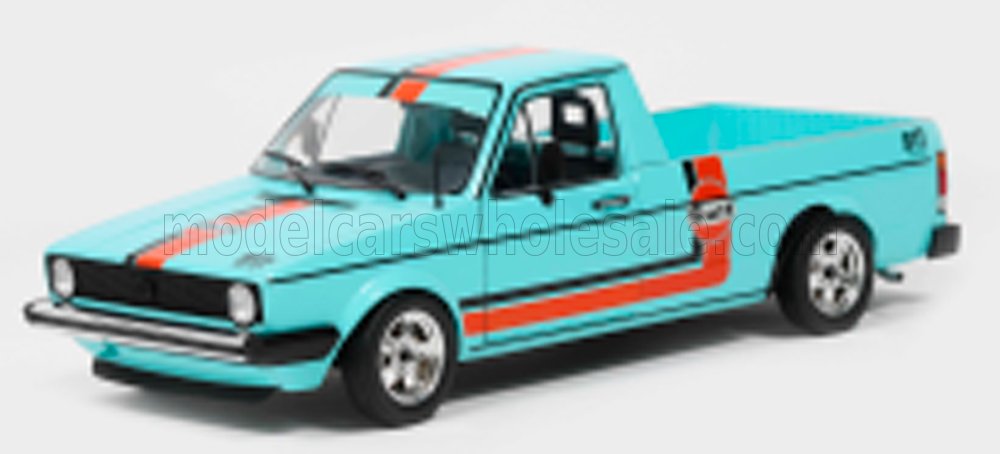 1:18 Solido - 1982 Volkswagen Caddy Pick-up Mk I Oil Service, Light Blue