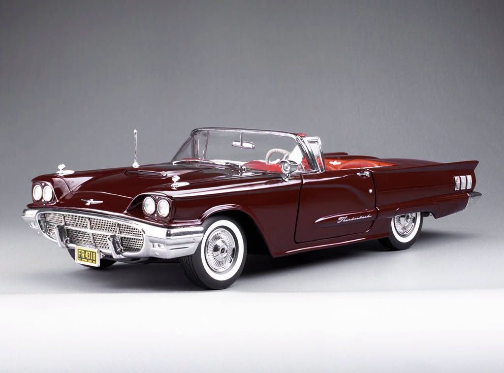 1:18 Sunstar - 1960 Ford Thunderbird Light Dark Red