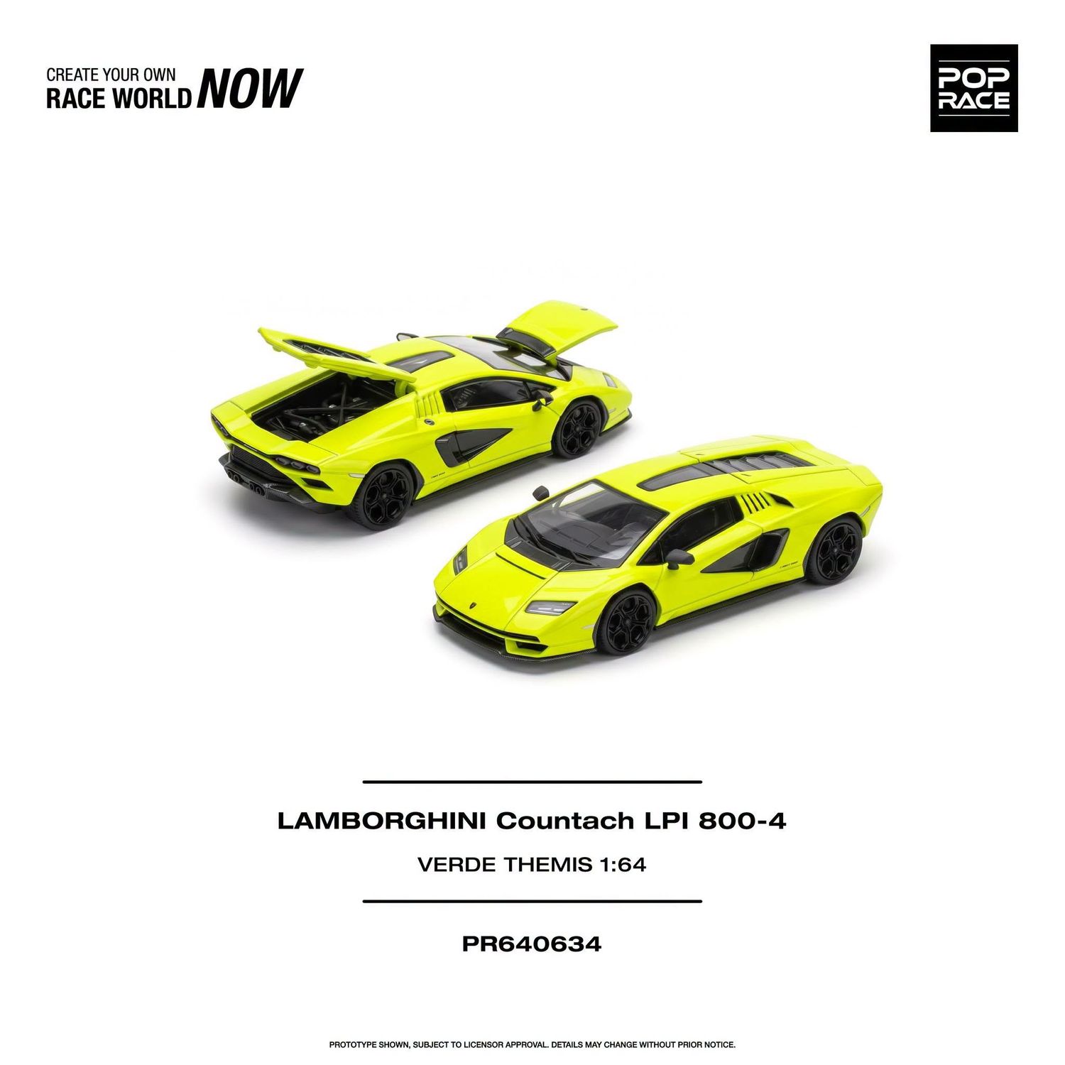 1:64 Pop Race Limited - Lamborghini Countach LPI 800-4, verde themis
