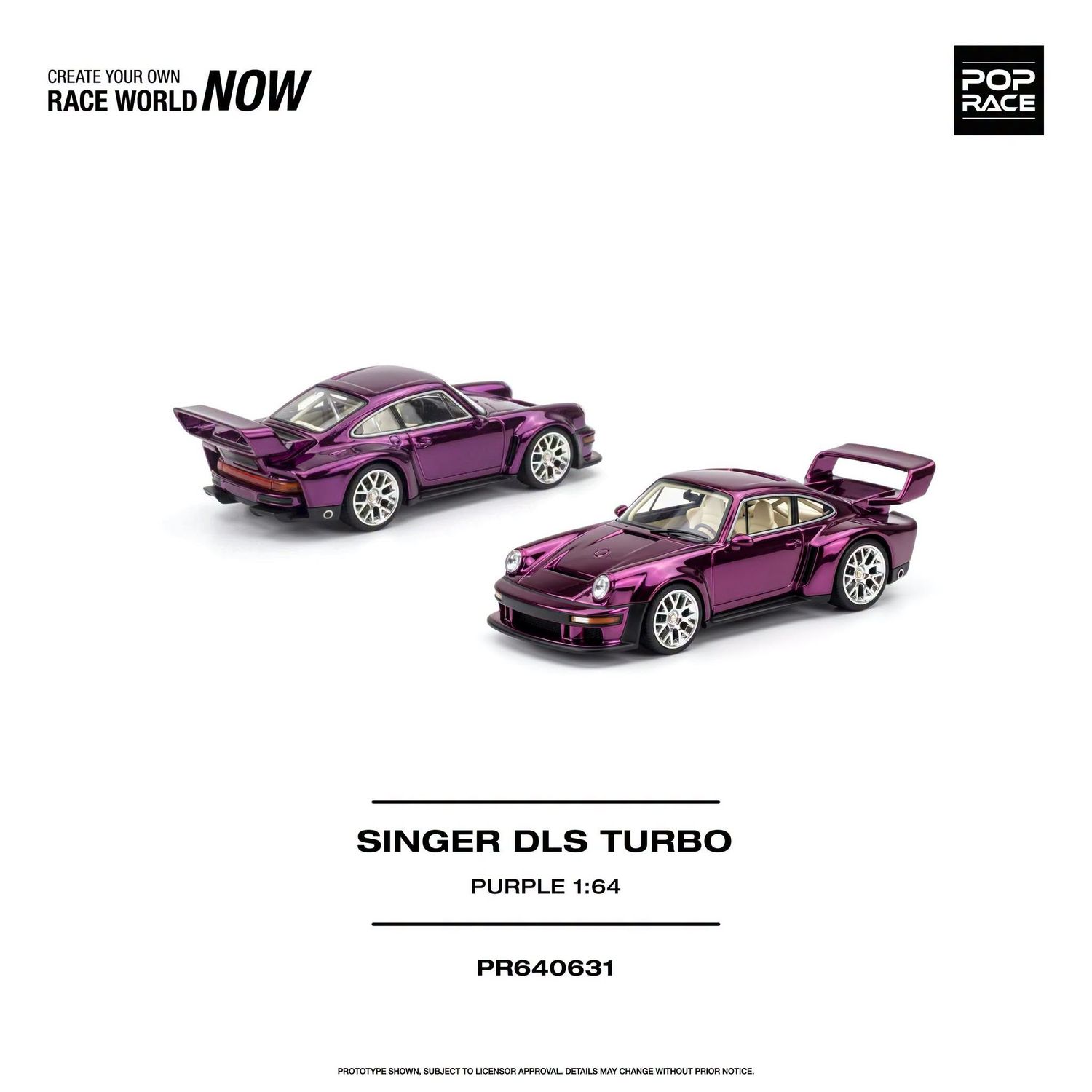 1:64 Pop Race Limited - Singer DLS Turbo, purple