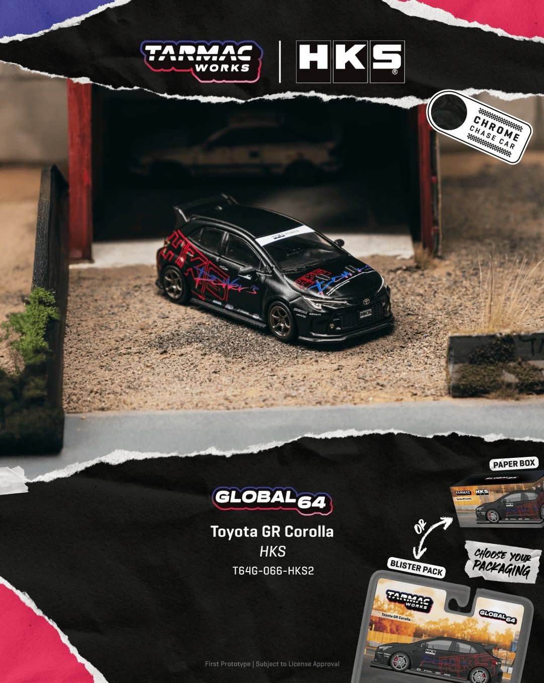 1:64 Tarmac - 2025 Toyota Corolla GR *HKS*