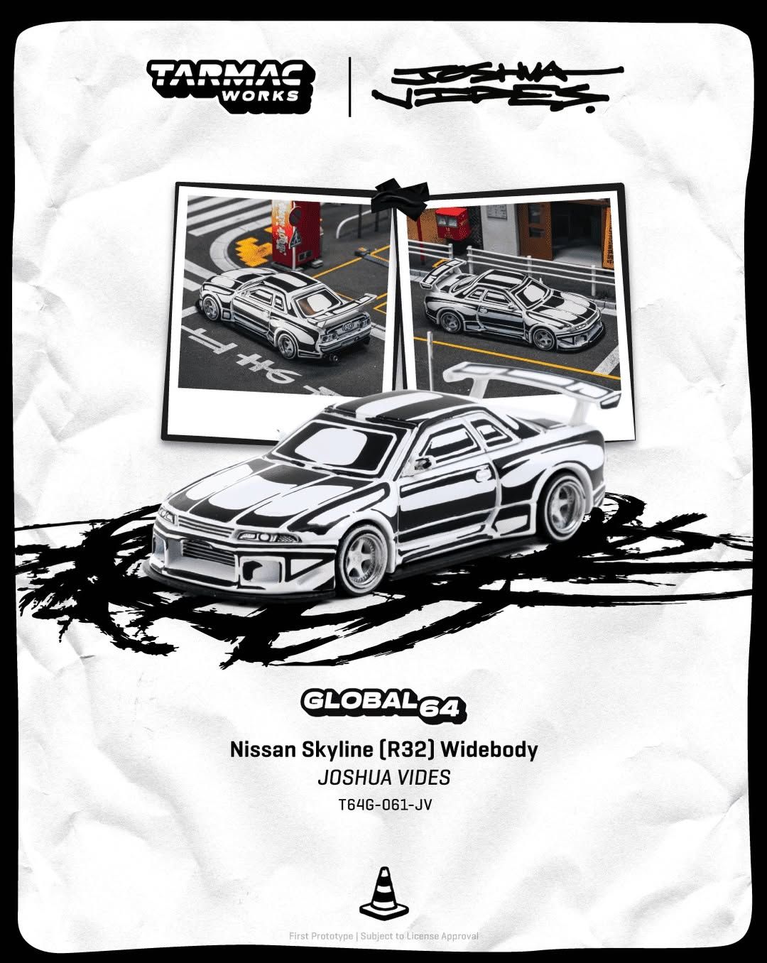1:64 Tarmac - 2026 Nissan Skyline GTR (R32) Designer By Joshua Vides