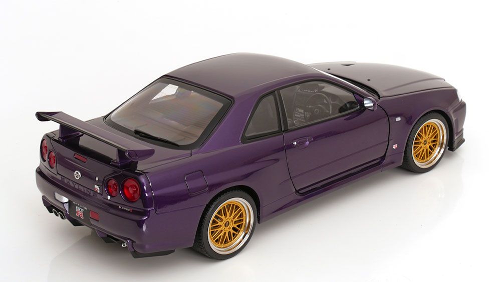 1:12 KK Scale - Nissan Skyline GT-R R34 V-Spec II BBS Felgen 2001 violett-metallic