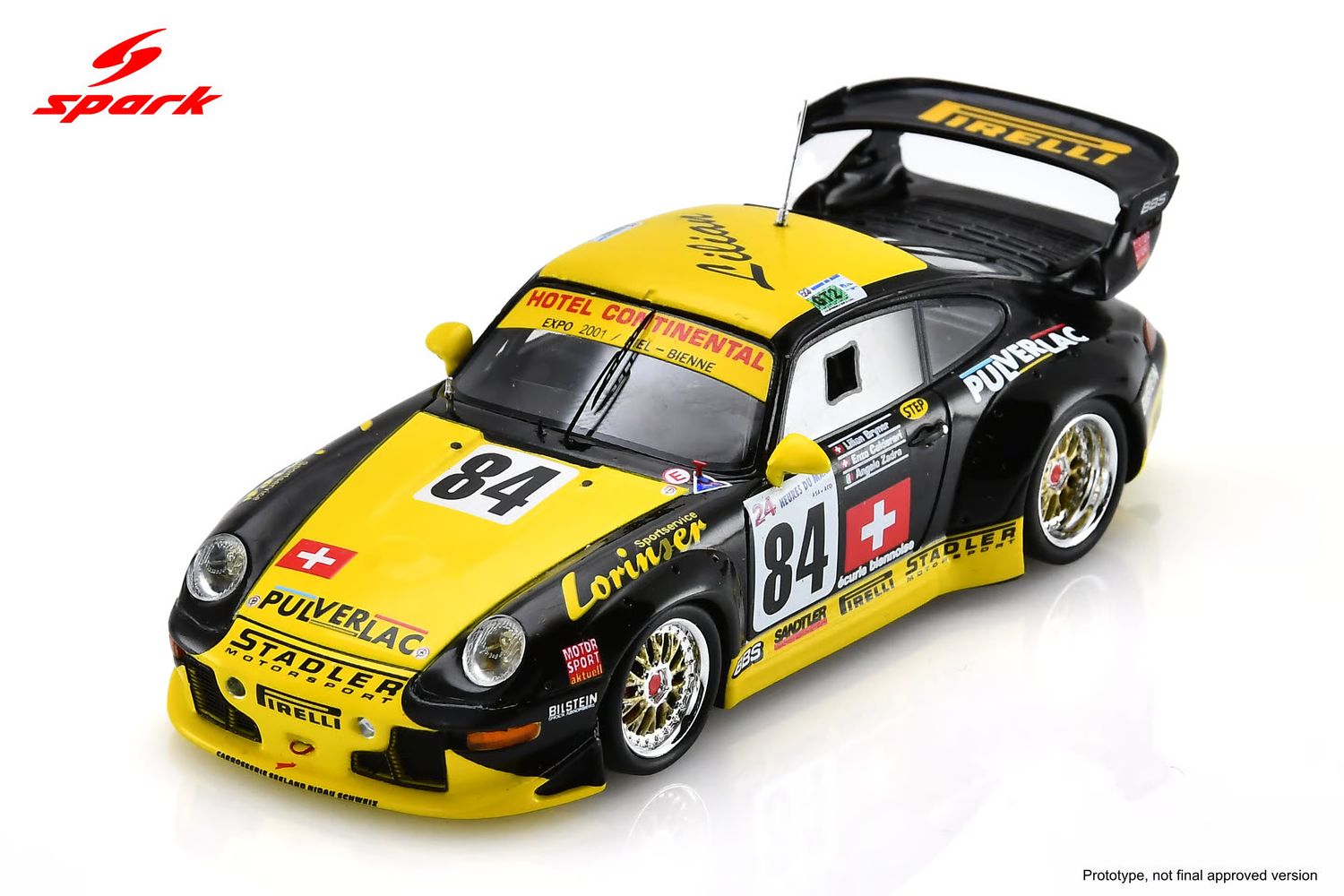 1:43 Spark - Porsche 911 GT2 #84 Le Mans 24H 1997 E. Calderari L. Bryner A. Zadra