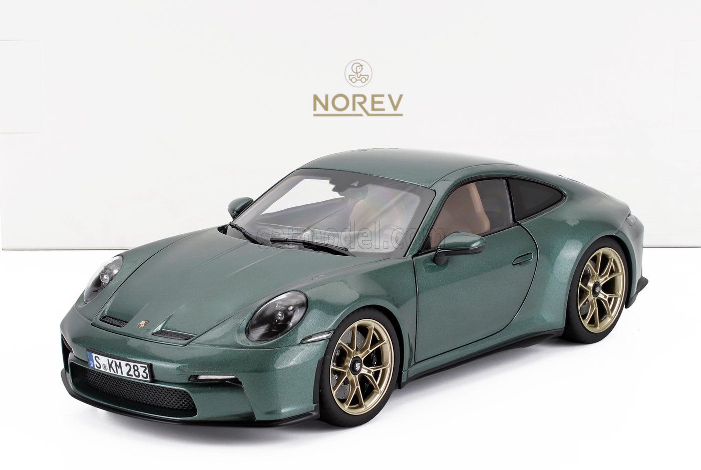 1:18 Norev - 2021 Porsche 911 (992) GT3 Touring Coupé Green Metallic