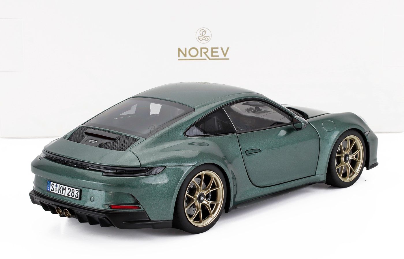 1:18 Norev - 2021 Porsche 911 (992) GT3 Touring Coupé Green Metallic