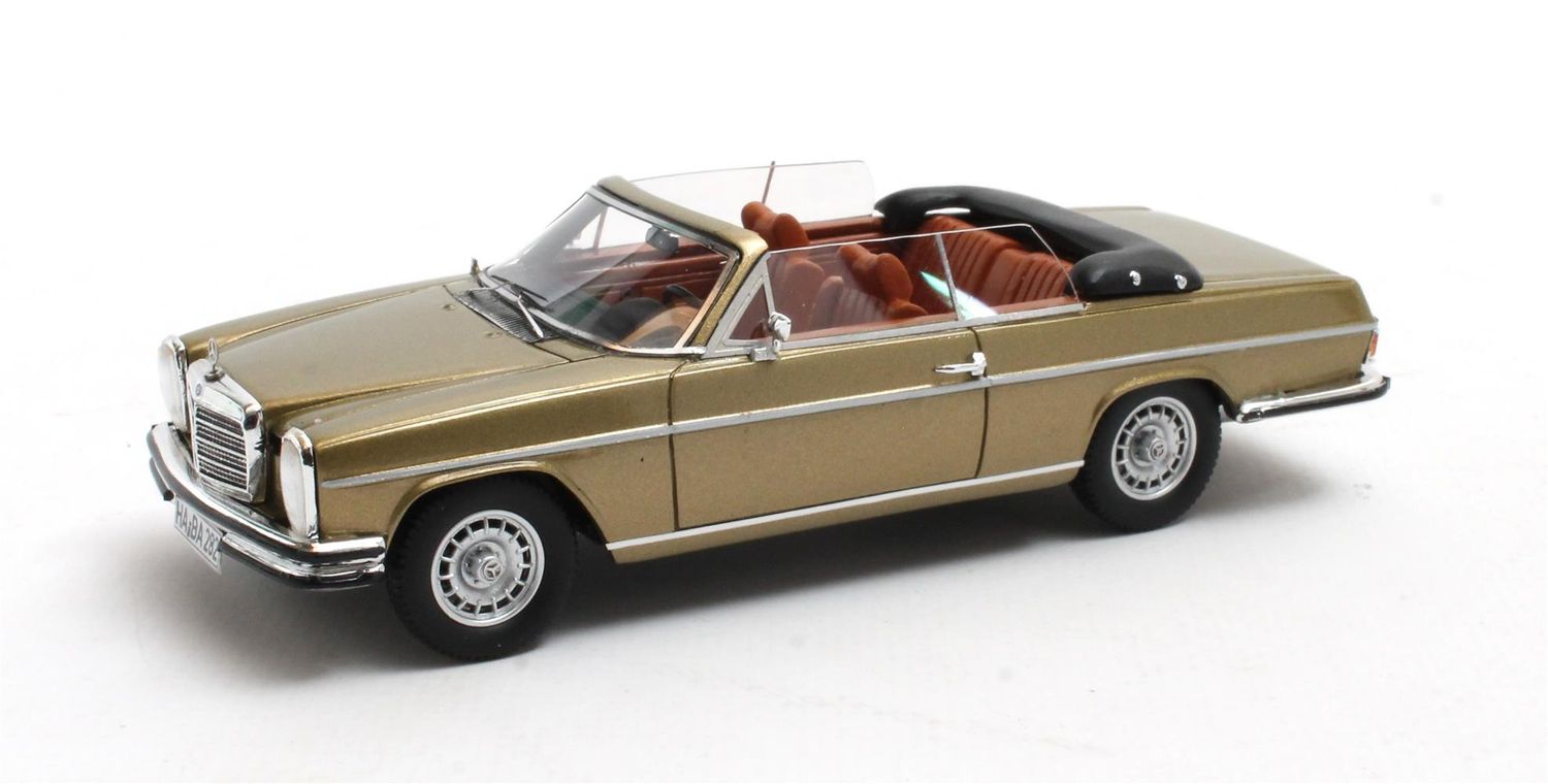 1:43 Matrix - 1968 Mercedes Benz 280CE (W114) Cabriolet Open Brown Metallic