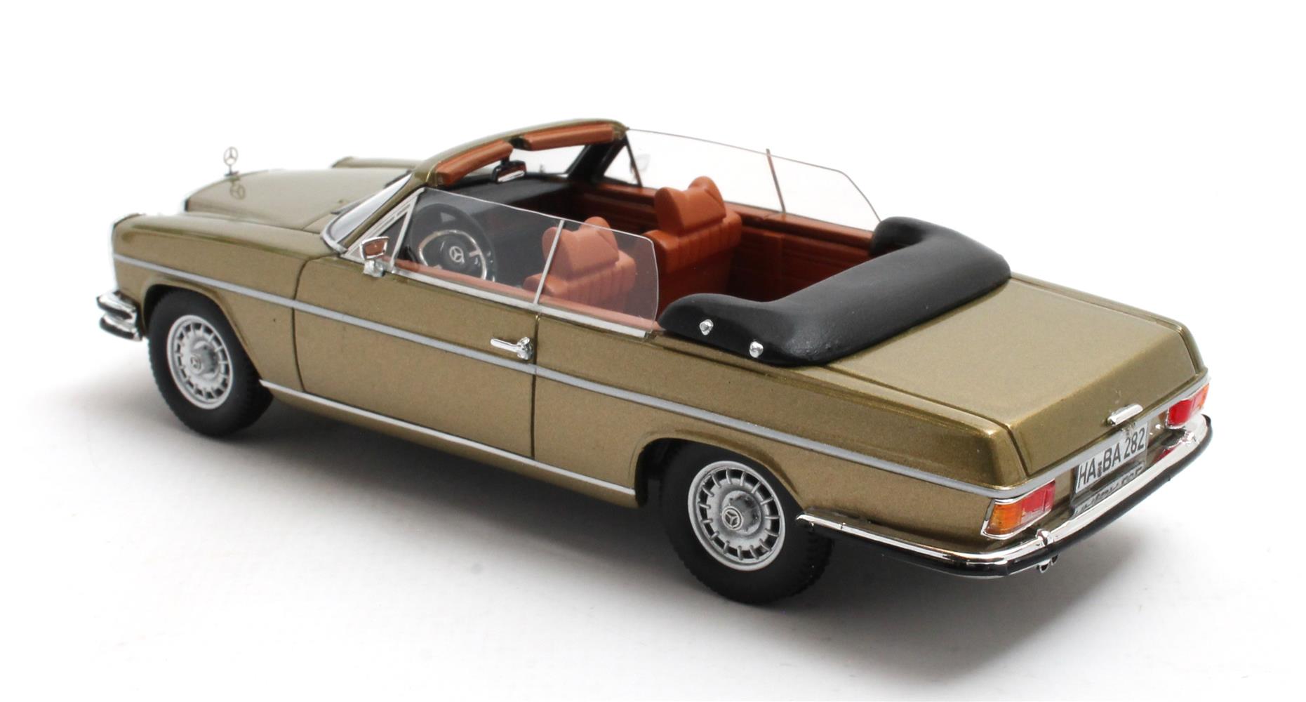 1:43 Matrix - 1968 Mercedes Benz 280CE (W114) Cabriolet Open Brown Metallic