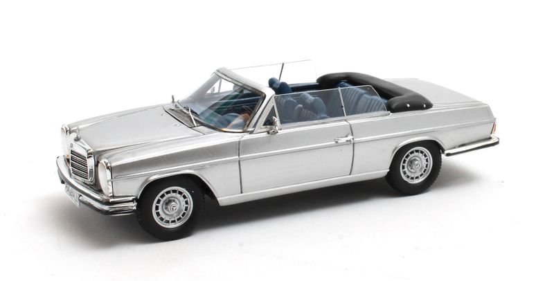 1:43 Matrix - 1968 Mercedes Benz 280CE (W114) Cabriolet Open Silver
