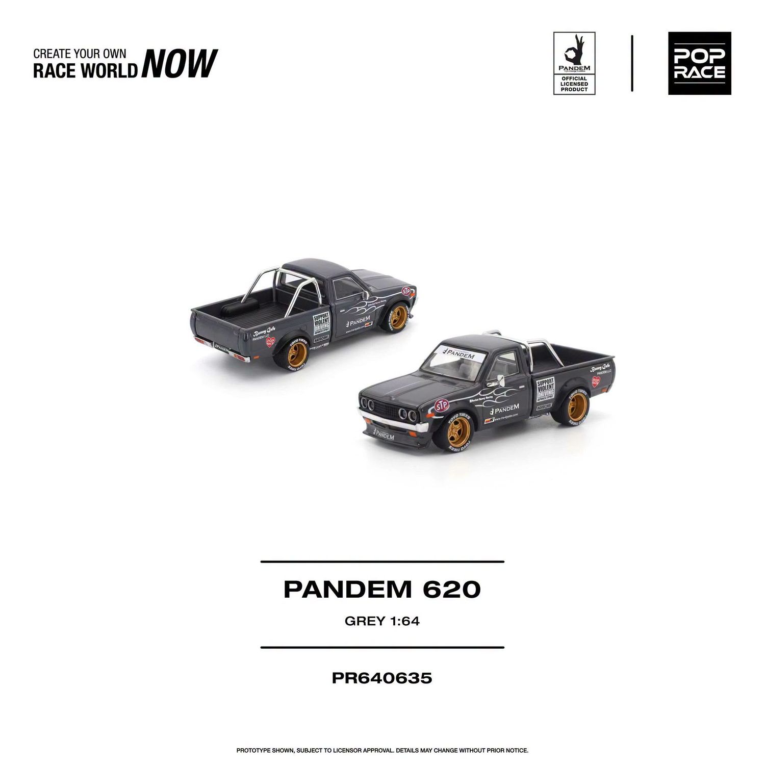 1:64 Pop Race Limited - Pandem 620, grey