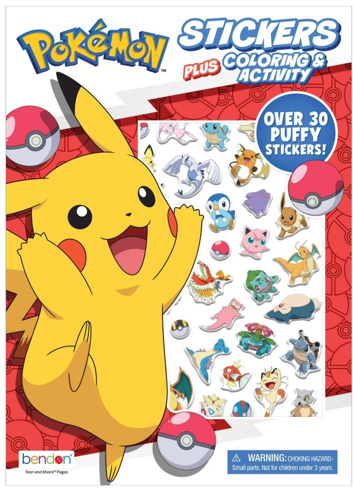 Pokemon 32-page Sticker and Activity Book
