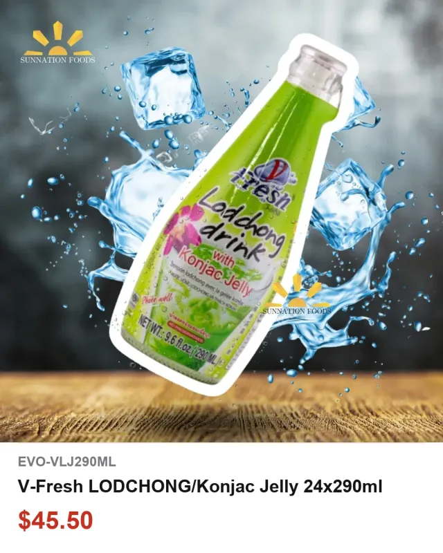 V-Fresh Lodchong Konjac Jelly Drink 24 x 290ml