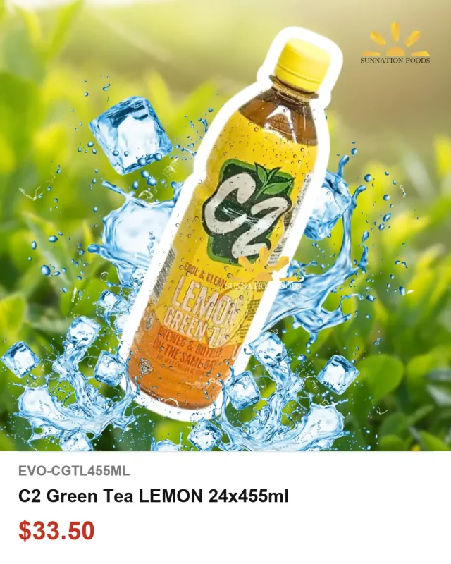 C2 Green Tea Lemon 24 x 455ml
