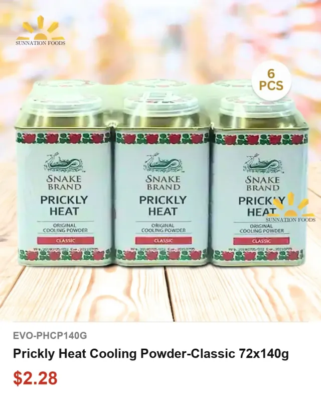 Prickly Heat Cooling Powder-Classic 72x140g
