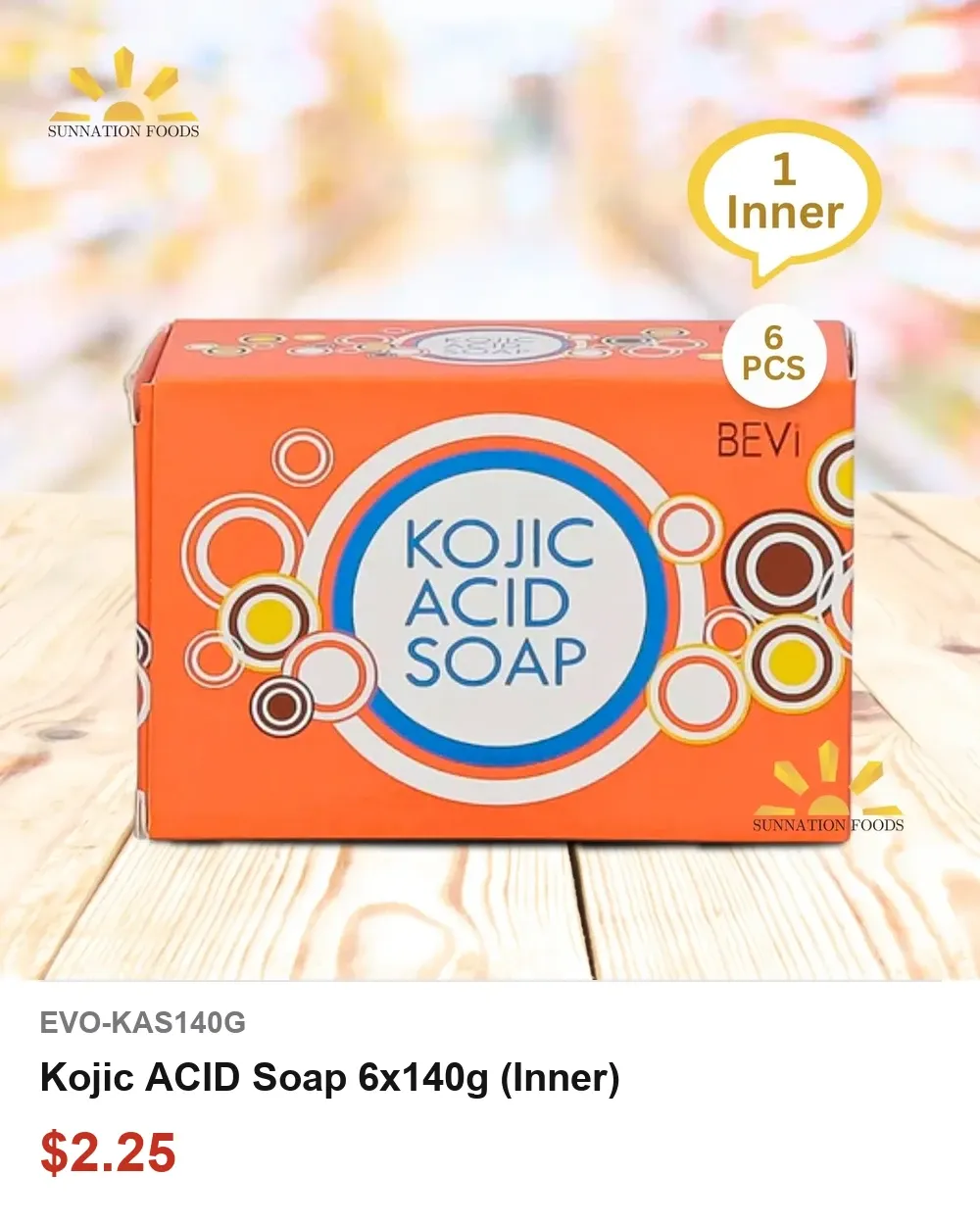 Kojic ACID Soap 6x140g (Inner)