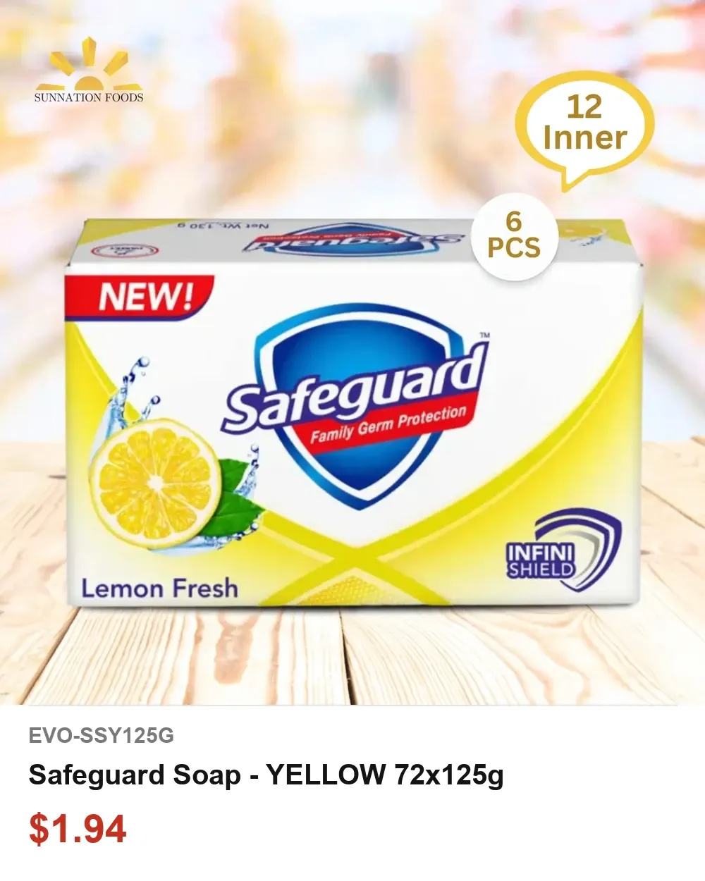 Safeguard Soap - YELLOW 72x125g