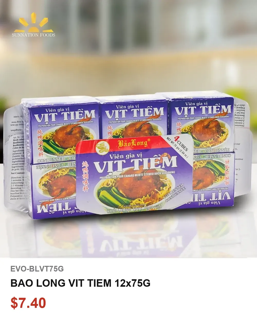 BAO LONG VIT TIEM 12x75G