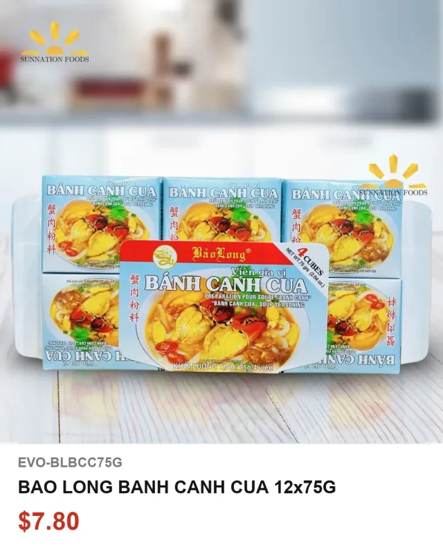 BAO LONG BANH CANH CUA 12x75G