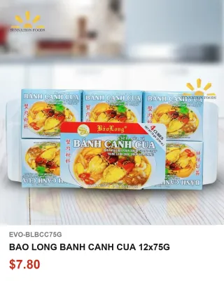 BAO LONG BANH CANH CUA 12x75G