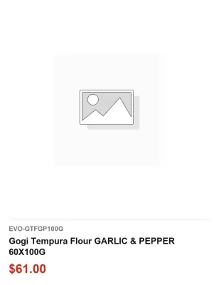 Gogi Tempura Flour GARLIC &amp; PEPPER 60X100G
