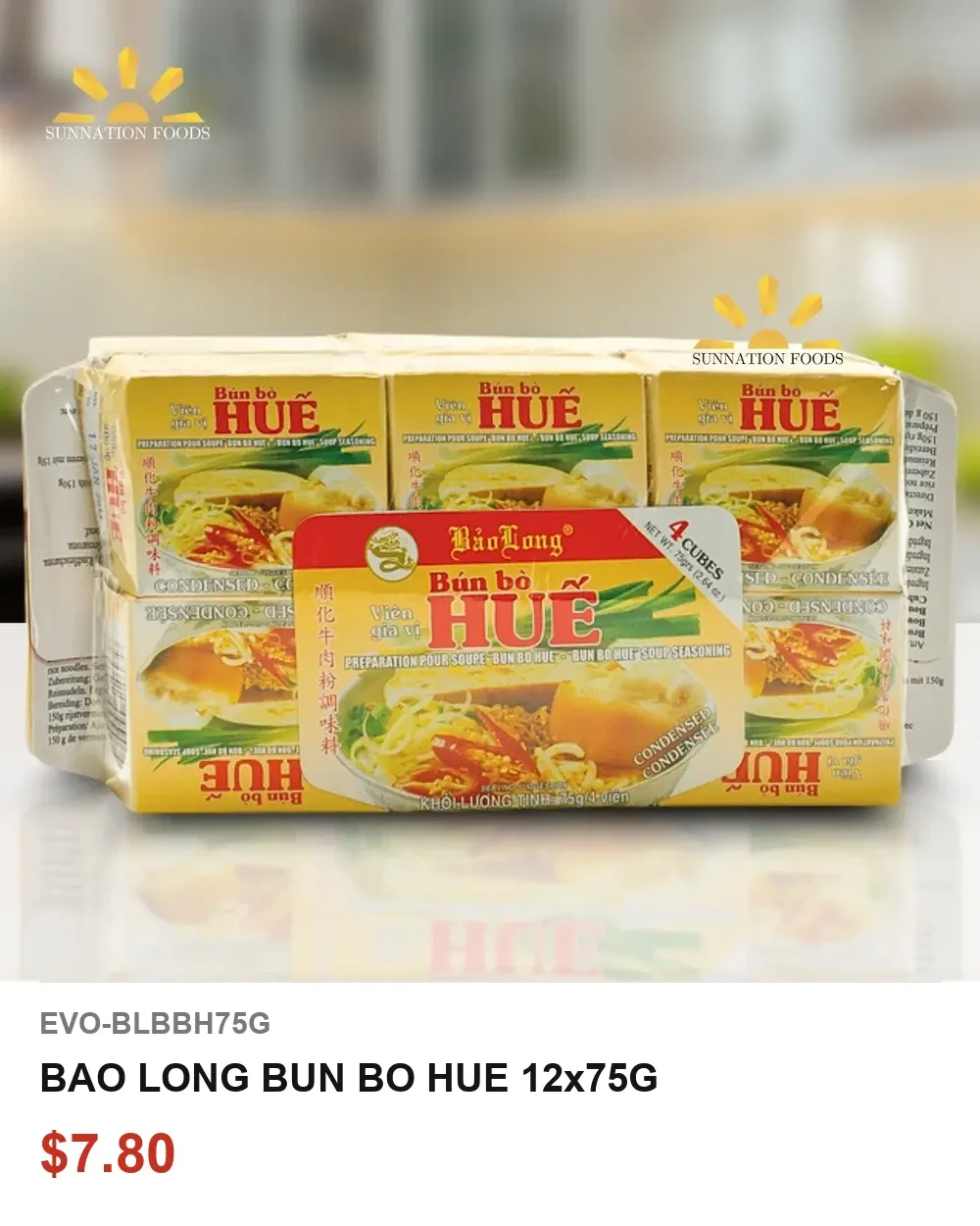 BAO LONG BUN BO HUE 12x75G